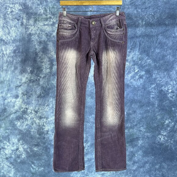 Salad Purple Corduroy Pants Sz 27 - Picture 1 of 2